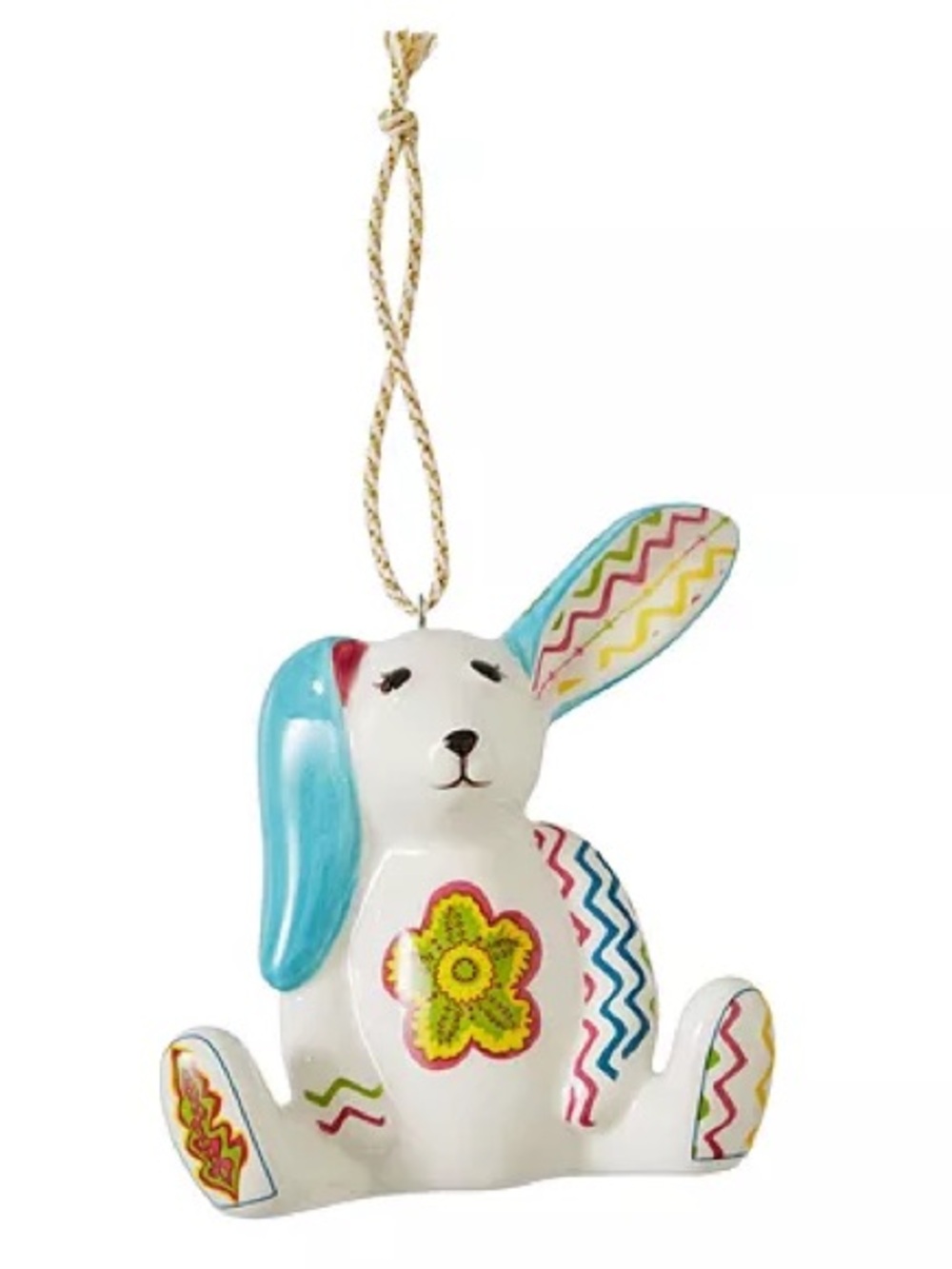 Spode Kit Kemp Minnie Rabbit Patchwork Porcelain Ornament - Picture 3 of 16